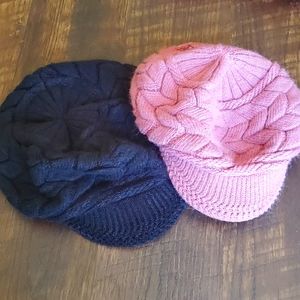 Brimmed Cozy Beanie Winter Hats